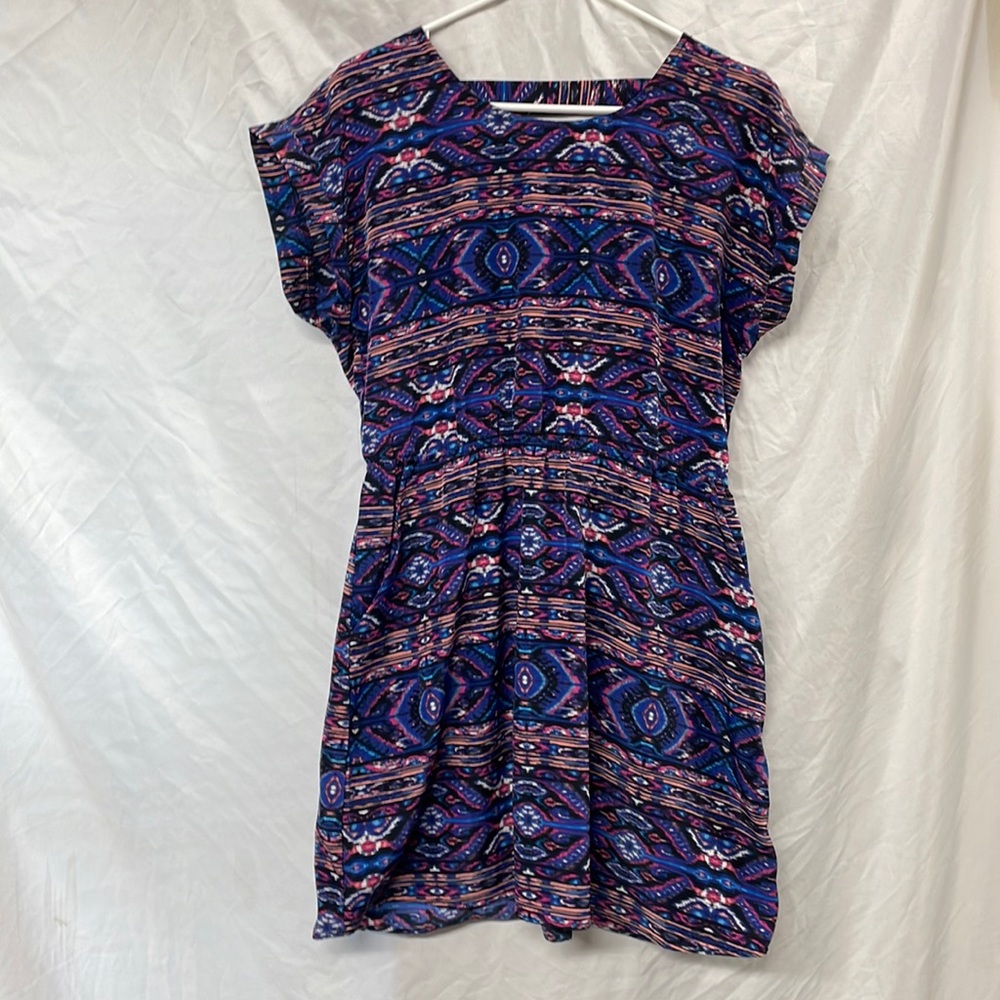 Pink republic Multicolored Aztec print Dress with Pockets